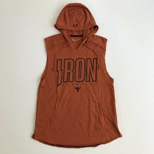 Under Armour Mens Large Project Rock Iron Paradise Sleeveless Hoodie 1361744-843
